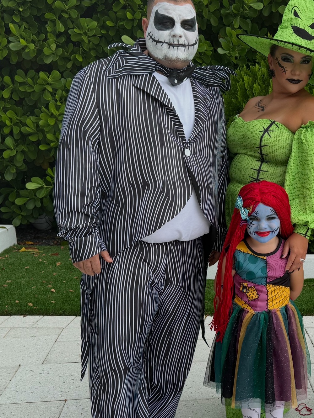 Jack Skellington Black & White Striped Costume - Classic Halloween Outfit